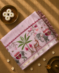 Pure Handloom Tussar Silk Saree with Embroidery and sequins in Muslin Pallu