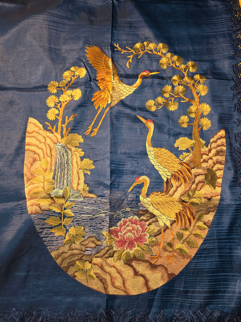 Pure Raw Silk Saree with Embroidery