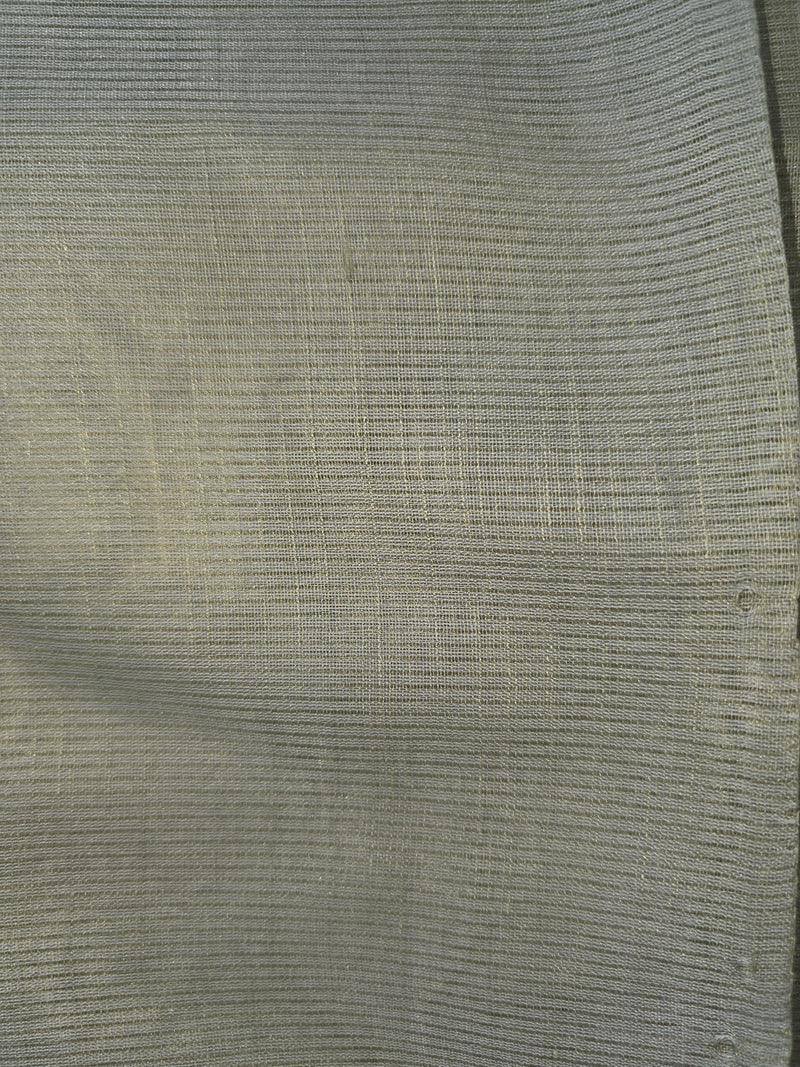 Linen Tissue Saree with Embroidery and Mirror Work