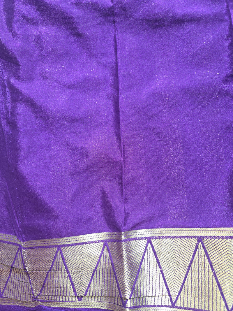 Premium Printed Semi Mysore Crepe Saree
