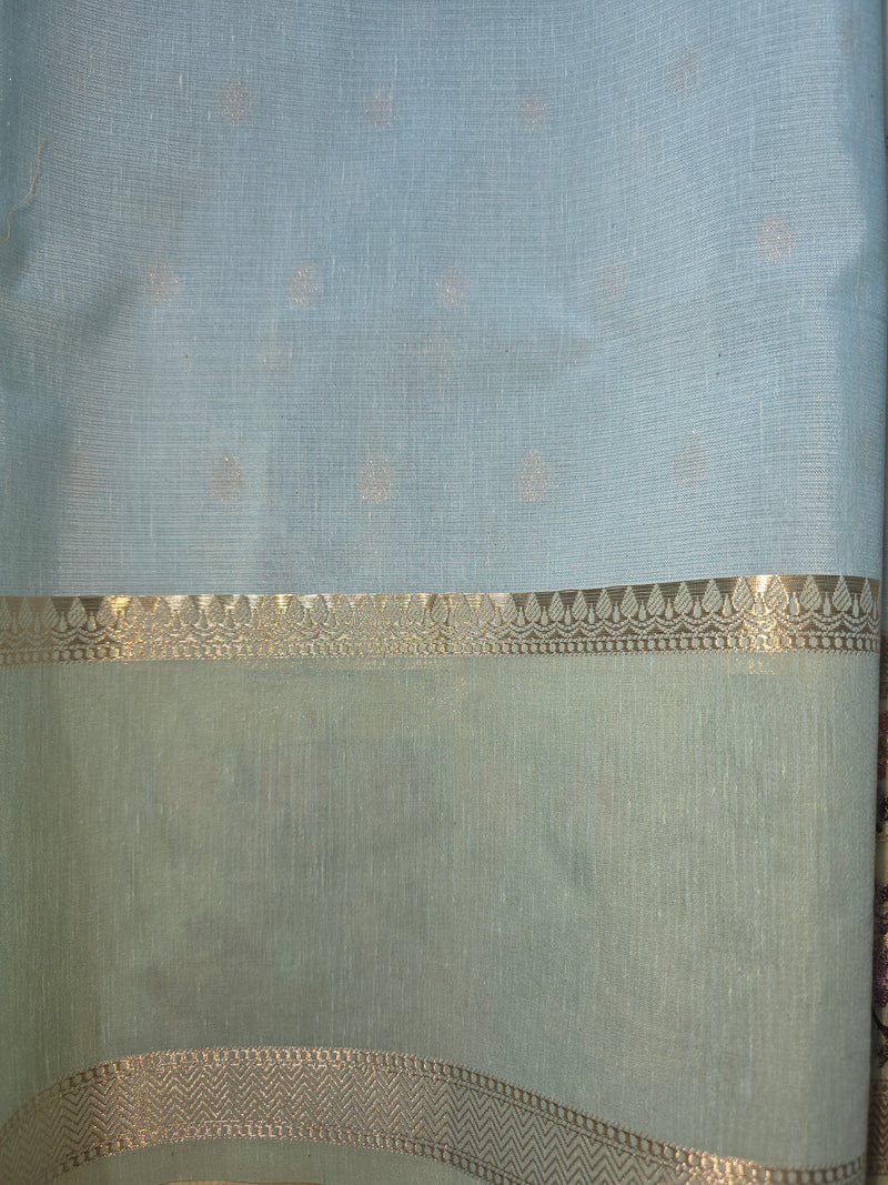 Kota Tissue Saree with Embroidery and All over Butis